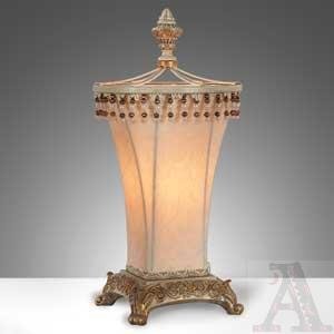 Modern Bead Table Accent Lamp Set of 2
